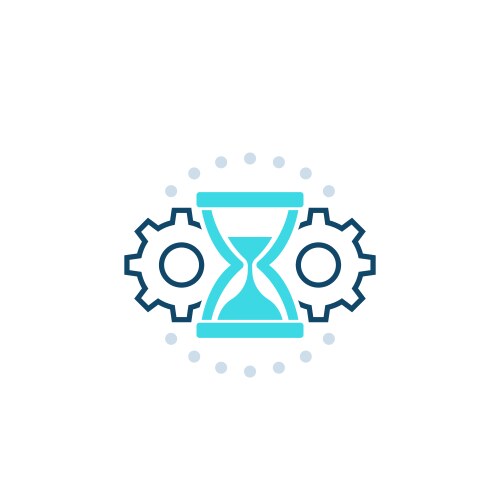 Management of change turquoise concept icon Vector Image
