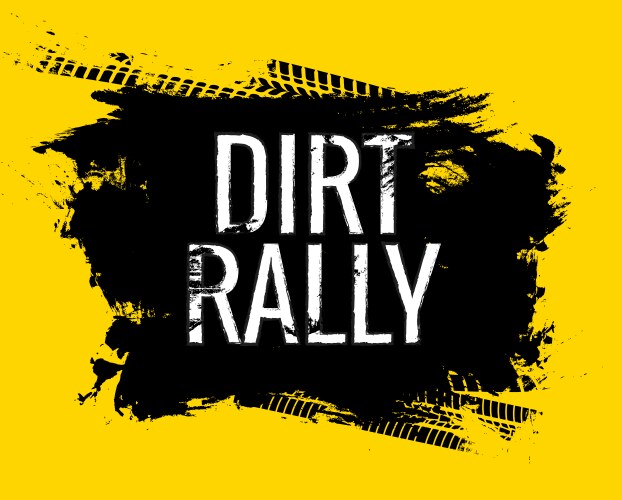 Dirt Rally Road Race Texture Vector Image