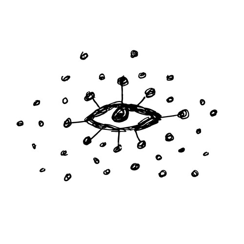 Blackwork tattoo flash eye of providence masonic Vector Image