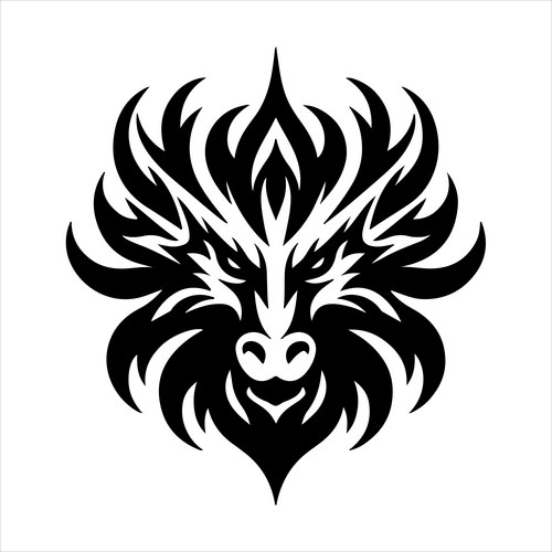 Tribal dragon Vector Images & Graphics for Commercial Use | VectorStock