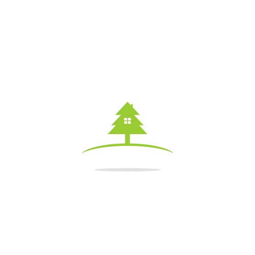 Happy man eco leaf nature logo Royalty Free Vector Image