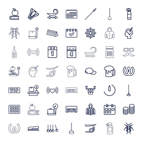7 long icons (36847462) – Free Vector | VectorStock