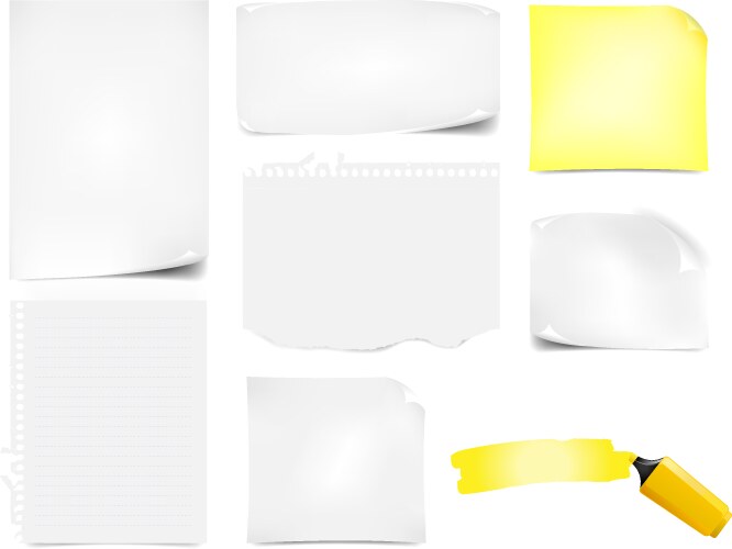 Office collection Royalty Free Vector Image - VectorStock