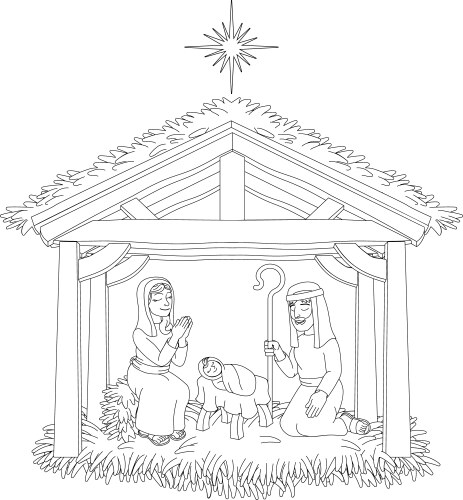 Printable Nativity Scene