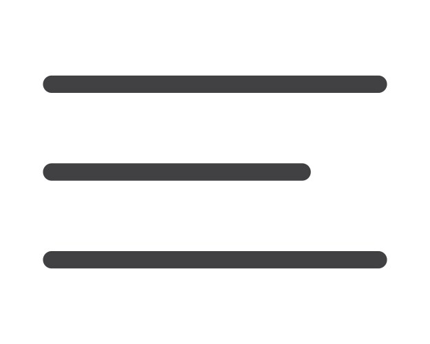 Hamburger menu icon buttons for website ui vector image