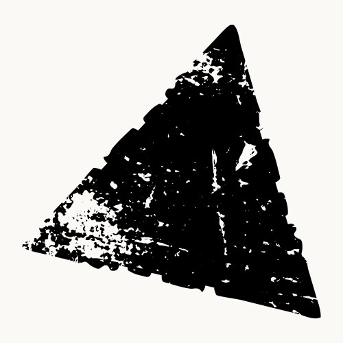 Grunge isolated triangle Royalty Free Vector Image