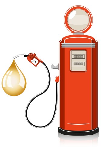 Gas pump retro Royalty Free Vector Image - VectorStock