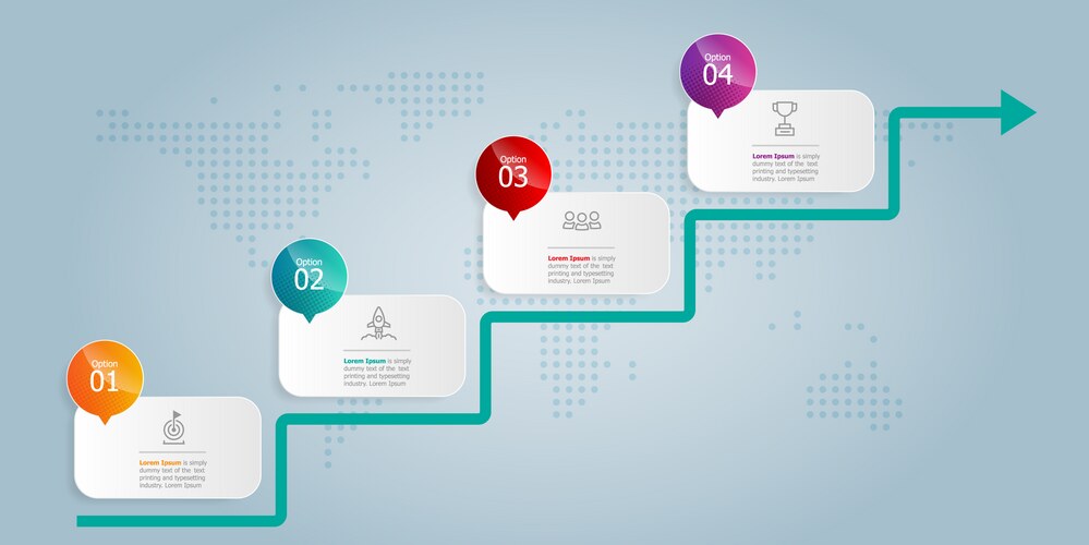 Stairs infographic Vector Images & Graphics for Commercial Use ...