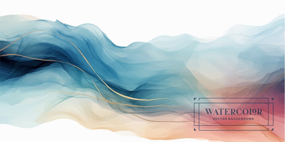 Watercolor art background wallpaper design Vector Image