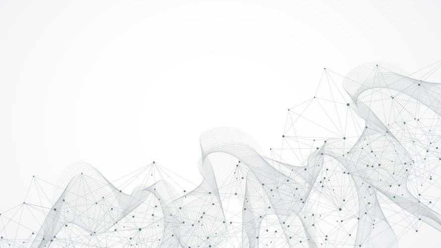 Global network connection concept big data vector image