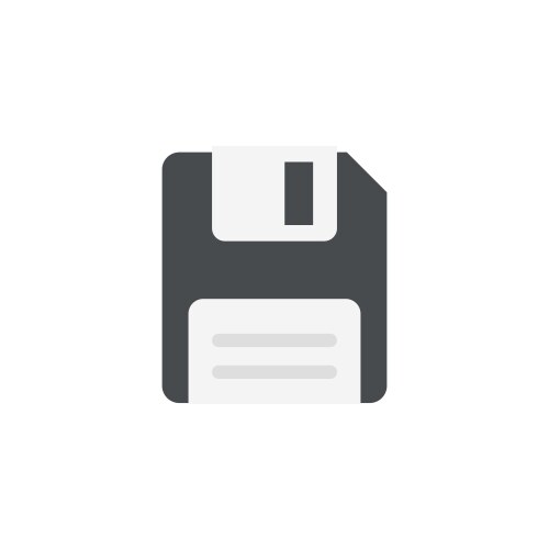 Save Disk Icon - Memory Storage vector image