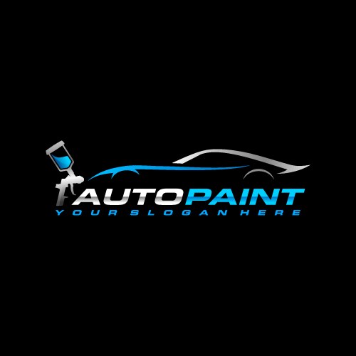 Auto paint logo Royalty Free Vector Image - VectorStock