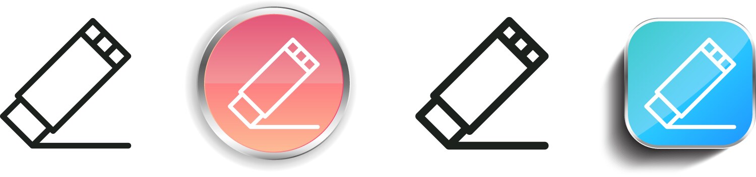 Glue stick icon thin linear regular and button vektorbild