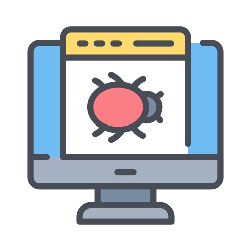 Website error system hacking web security vector image