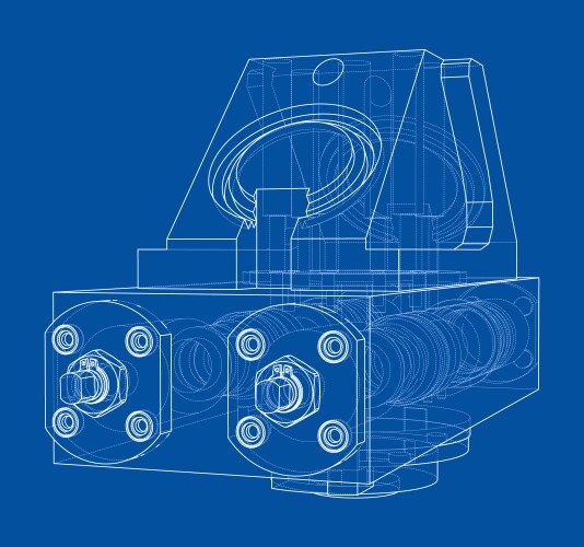 Industry 40 concept image industrial instruments Vector Image