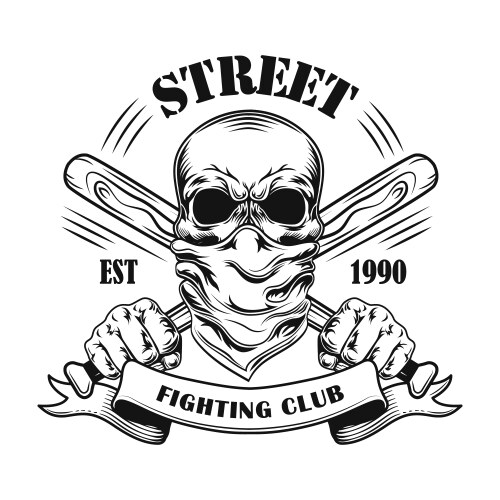 Street Fight Crew Emblem Vector Image