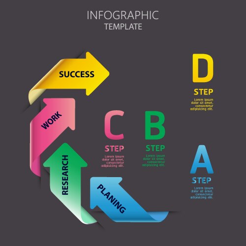 Creative infographics elements eps10business ideas vector image