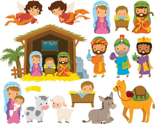 Nativity Vector Images & Graphics for Commercial Use | VectorStock