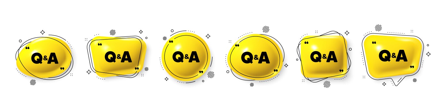 questions and answers icon answer question sign vector image