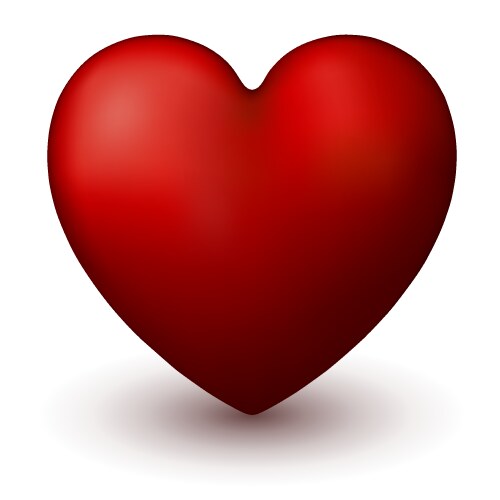 Two red heart symbol Royalty Free Vector Image