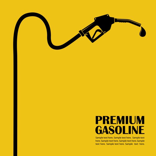 Gas station poster Vector Image