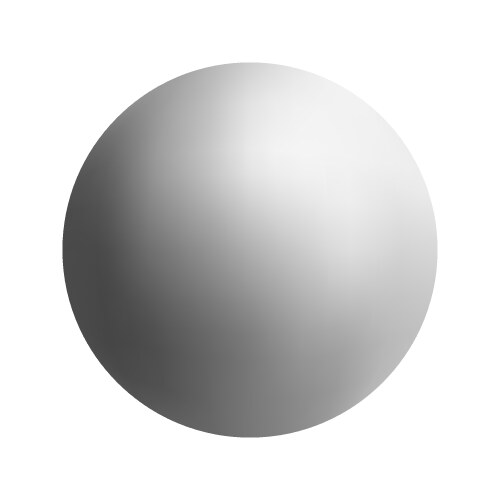 white ball on isolated background vector image