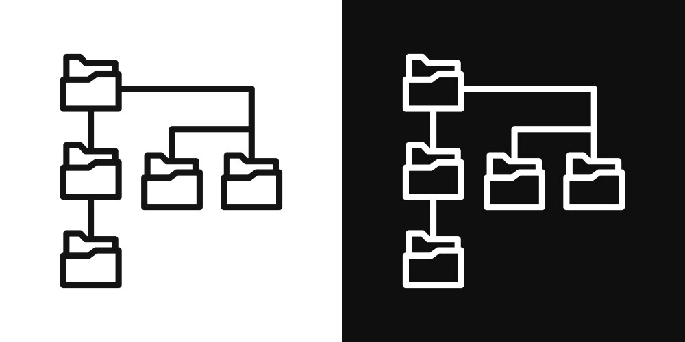 Folder Hierarchy Vector Images (over 590)