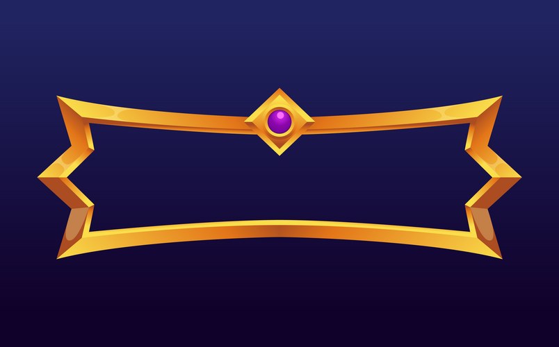 Medieval Game UI Frame – Royalty-Free Vector | VectorStock