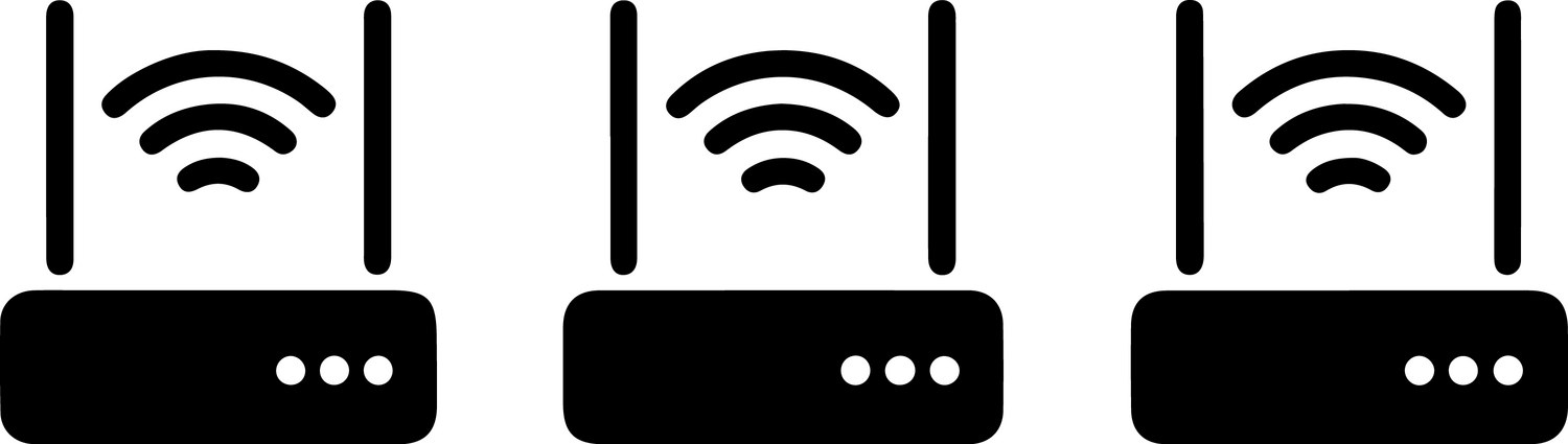 Router Icon Three Wireless Network Icons – Royalty-Free Vector | VectorStock