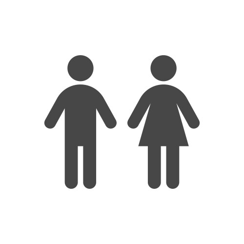 Men's and Women's Toilet Symbols Vector Image