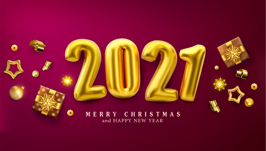 Red christmas banner holiday background Vector Image