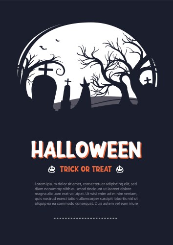 Halloween greeting cards background vector image