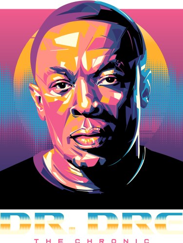 Dr. Dre - Compton Icon Vector Image