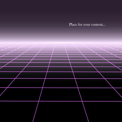 Retro futuristic neon grid background 80s design Vector Image