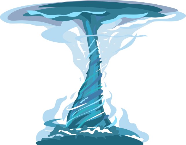 Powerful Tornado Storm Royalty Free Vector Image