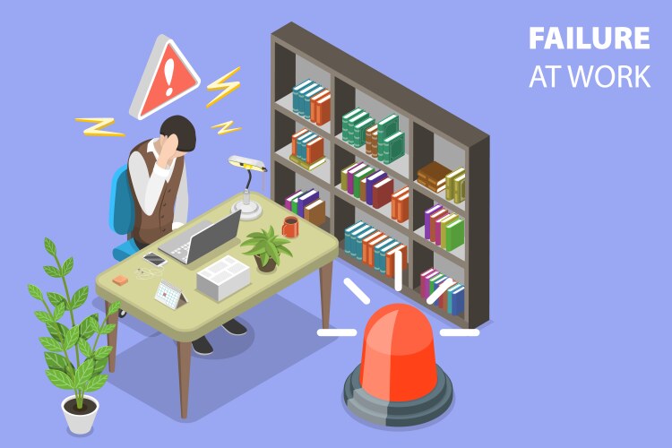 3d isometric flat conceptual Royalty Free Vector Image
