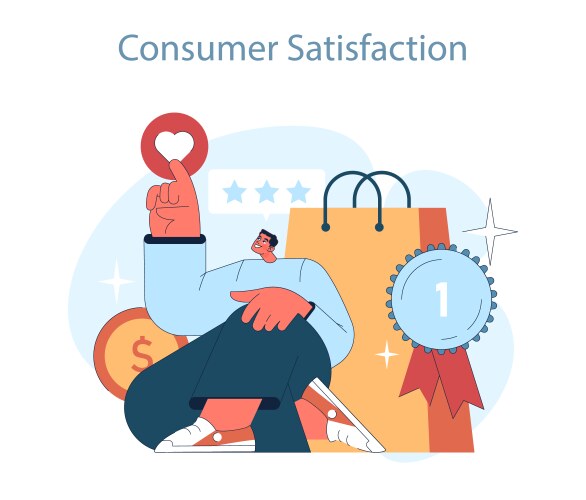 Consumer behavior purchase journey a shopper vector image