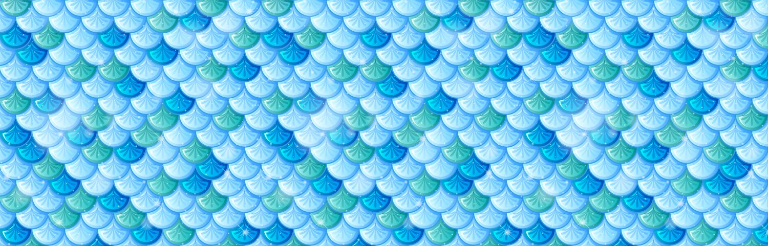 Seamless fish scale pattern in vibrant colors vector image