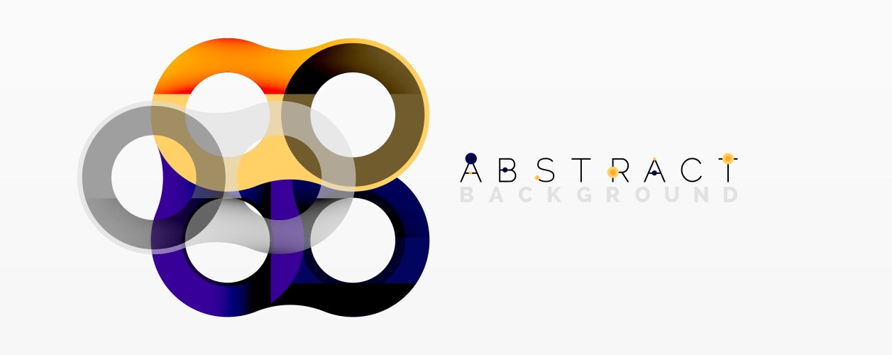 Abstract geometric pattern with interlocking vector image