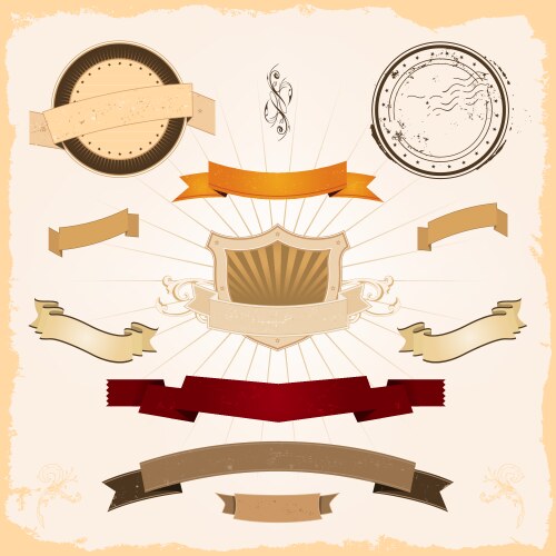 Old banners Royalty Free Vector Image - VectorStock
