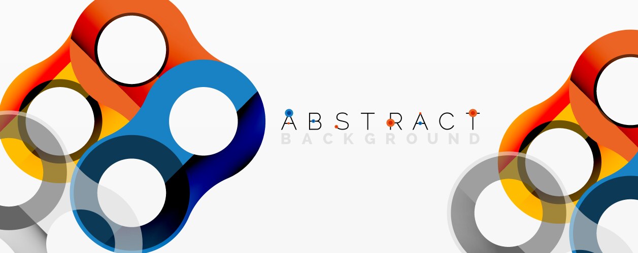 Abstract geometric pattern with interlocking vector image
