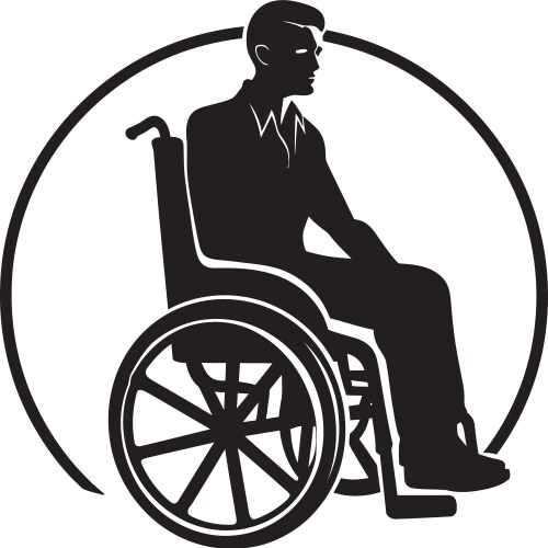 Inclusivity drive black accessible pathways Vector Image