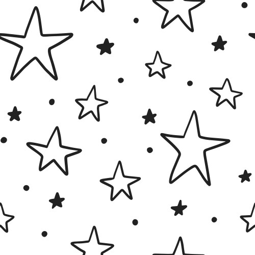 Stars seamless pattern Royalty Free Vector Image