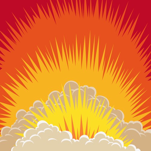 Comic book explosion elements Royalty Free Vector Image