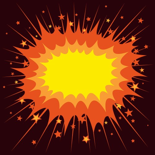 Boom comic book explosion Royalty Free Vector Image