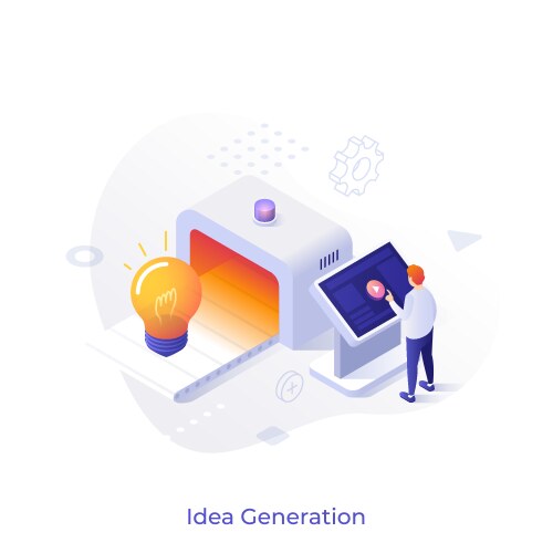 isometric concept vector image