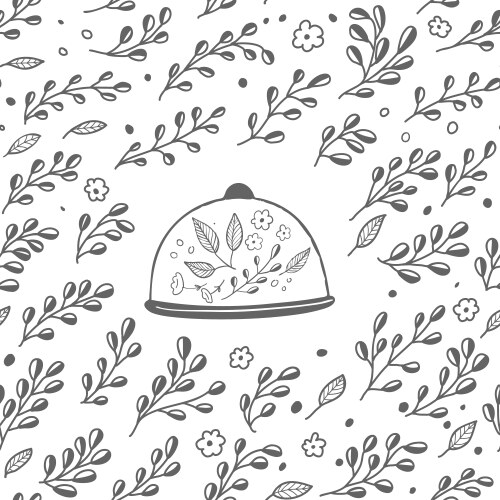 Monochrome seamless pattern Royalty Free Vector Image