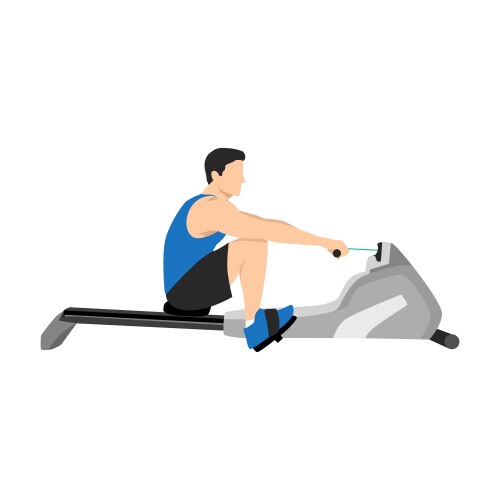 Man doing incline close grip barbell bench press Vector Image
