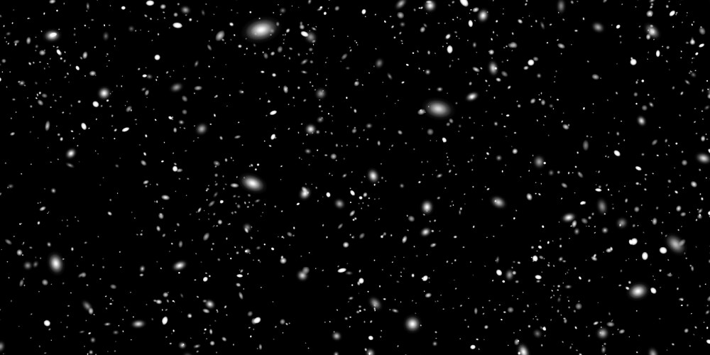 Winter snow on black background vector image