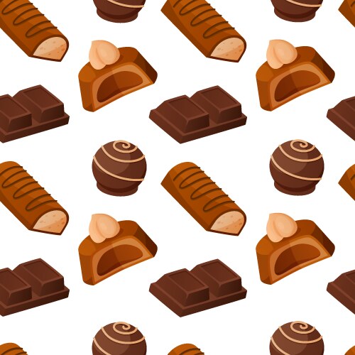 Chocolate candies Royalty Free Vector Image - VectorStock